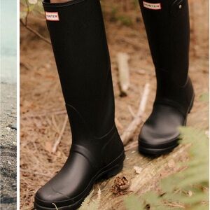 Hunter Women's Classic Black Tall Rain Boots